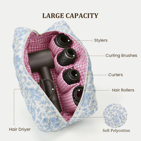 HiTotes floral travel case designed for Shark Flexstyle and other tool organizers.