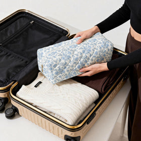 HiTotes multi-use floral case doubles as toiletry or makeup bag.