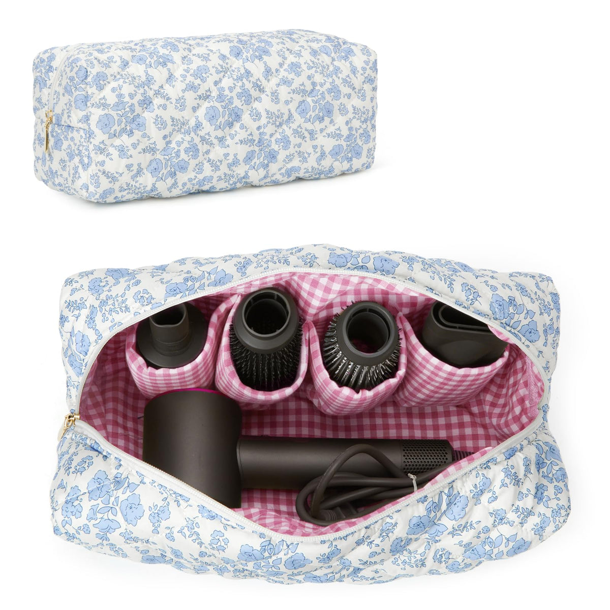 HiTotes hair tools travel bag with Dyson Airwrap compatibility for organized styling on the go.