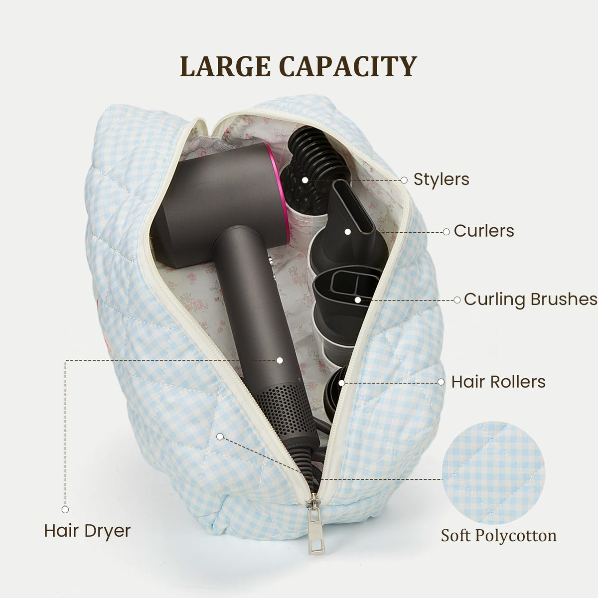 HiTotes interior padding close-up demonstrates tool protection during travel