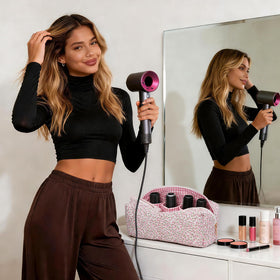 HiTotes large-capacity case fits Dyson Airwrap and curling irons.