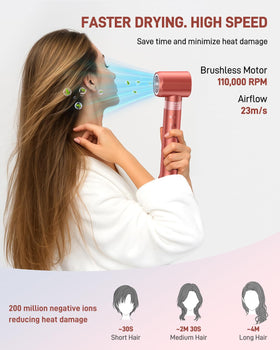 Hittiona 5-in-1 hair styler curling barrels for loose curls