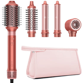 Hittiona 5-in-1 hair styler dries quickly with minimal heat exposure