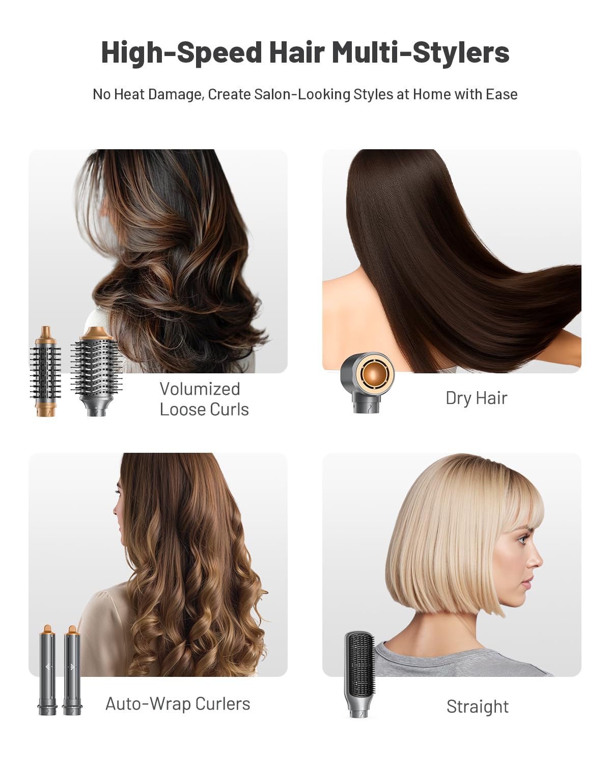 HITTIONA hot air styler curling barrel highlights wrap-and-set curling capability