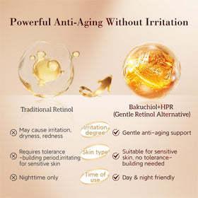 HKH application on hand demonstrates easy nightly skincare routine.