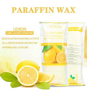 HLead hands and feet care with lemon wax beads for hydration