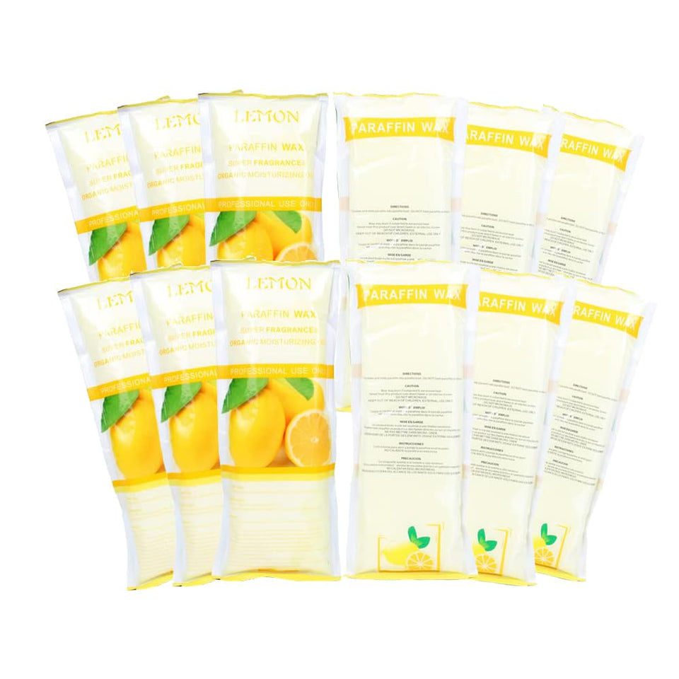 HLead lemon scented paraffin wax beads 12-pack for soothing dry hands and moisturized skin