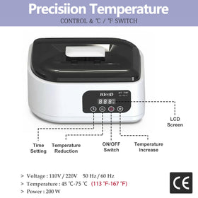HLead paraffin wax machine kit included for salon-like results at home.
