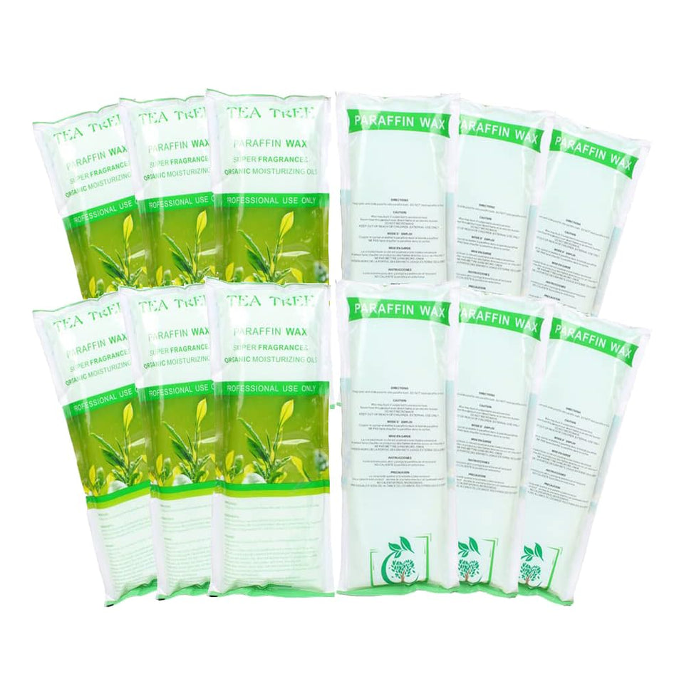 HLead Tea Tree paraffin wax beads for home spa use, hydrate skin and relax.