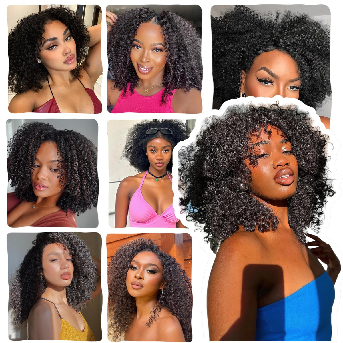 HLSK DIY-friendly dyeable crochet hair model demonstrating customization