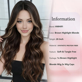 HMHIFI lace-part wig shows natural hairline for seamless look
