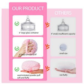 HMRCYTE engraved glass surface adds European retro charm to vanity.