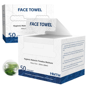 HMTM face towel with front texture for deep cleansing.