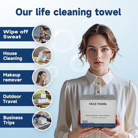 HMTM compact towels ideal for travel and outdoor use.