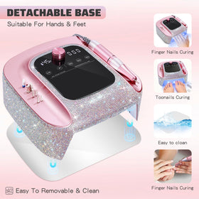 HNHFTT infrared sensor nail dryer enables hands-free curing