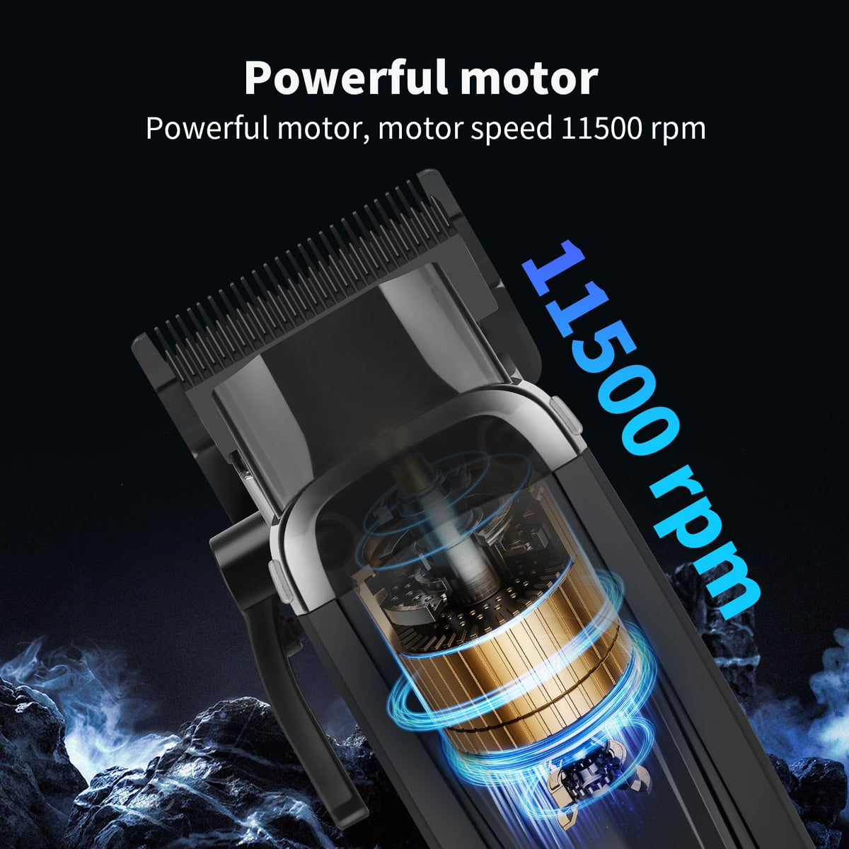 Hnice cordless kit with 2000mAh battery for up to 150 minutes runtime.