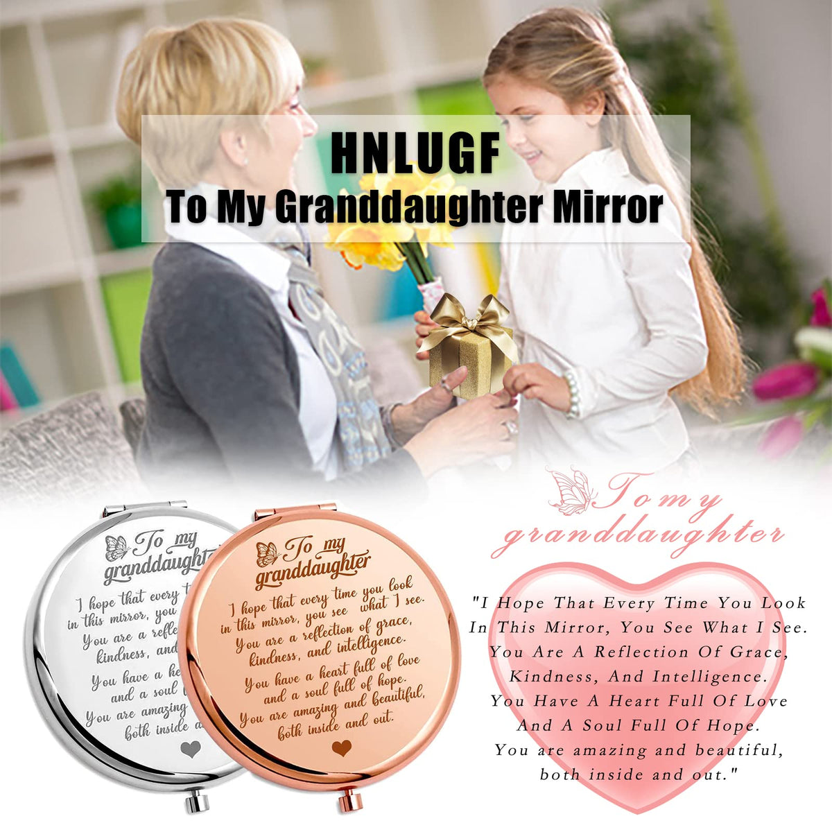 HNLUGF crystal-clear reflection supports quick grooming checks