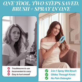 HNMTWQ Curl Refresh delivers continuous fine mist to evenly hydrate curls