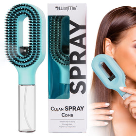 HNMTWQ Curl Refresh brush with mist spray for easy detangling on wet or dry hair