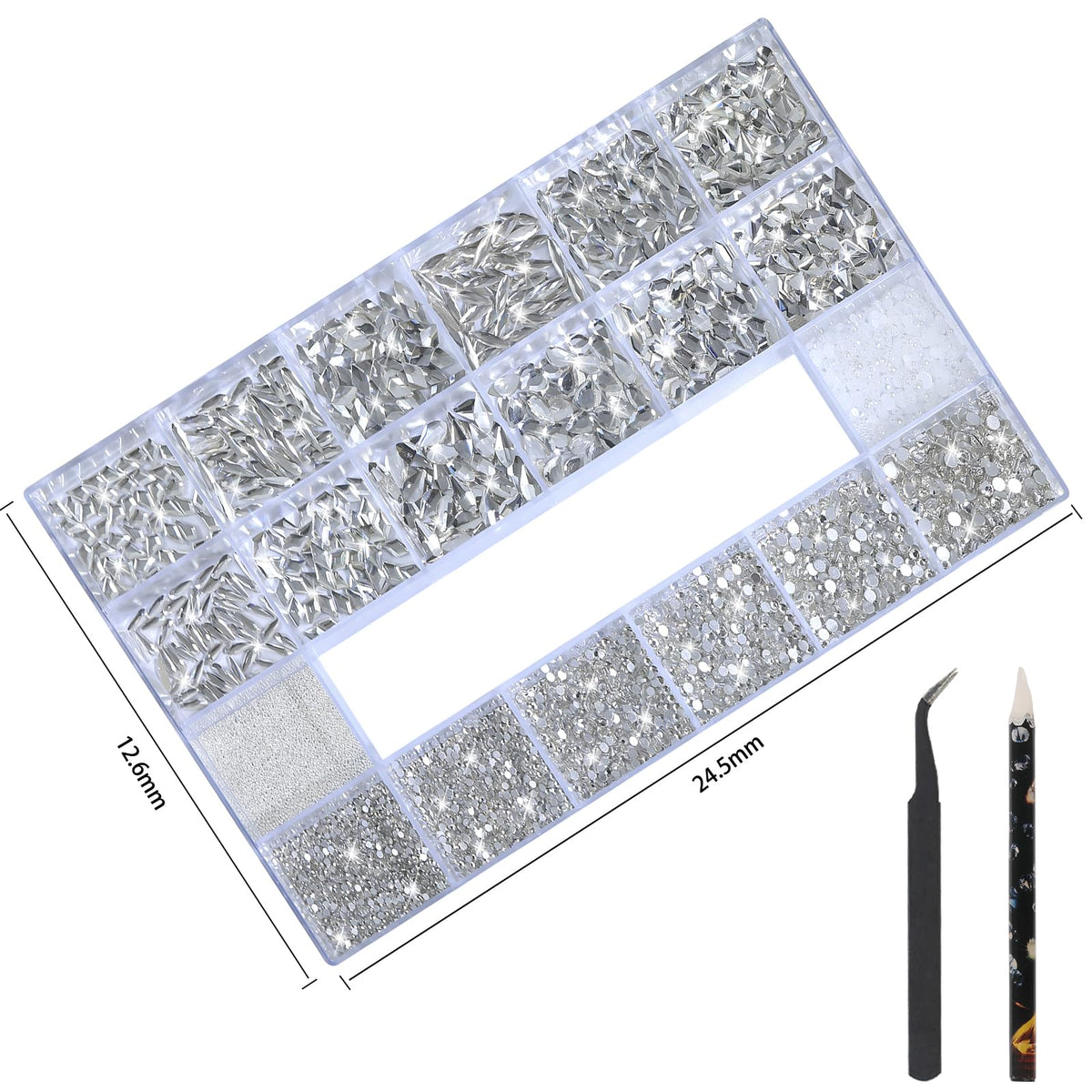 HNUIX rhinestone pen and tweezer simplify placement for steady, professional-looking results