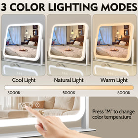 HNV smart touch control to switch lighting and brightness.
