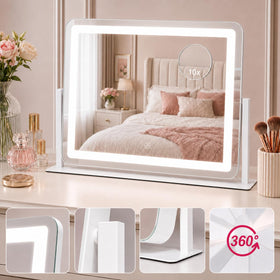 HNV 22x17 mirror delivers true color with CRI 90+ for reliable makeup tones
