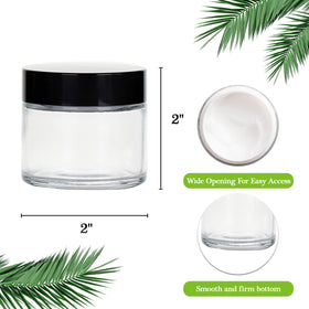 Hoa Kinh 2oz glass jar interior view ideal for small portions.