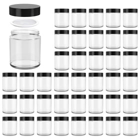 Hoa Kinh 4oz glass jar with clear lid for cosmetics and quick content checks.