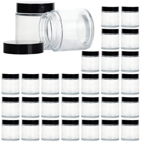 11 Hoa Kinh 4oz glass jar with clear body and lid for easy cosmetic storage