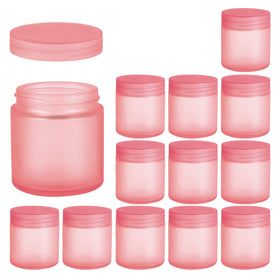 Hoa Kinh 4oz glass jar with pink frosted lid for portable storage.