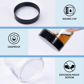 Hoa Kinh compact 4oz glass jar for on-the-go skincare and travel.