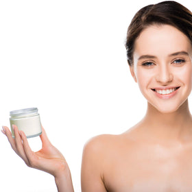 Hoa Kinh black-lid 2oz jar suitable for travel-size cosmetics.