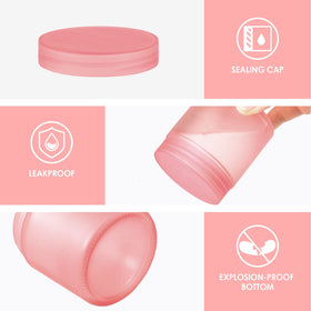 Hoa Kinh glass jars organized for DIY cosmetics storage at home.
