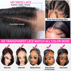 Hoacon natural black hair can be dyed or styled.