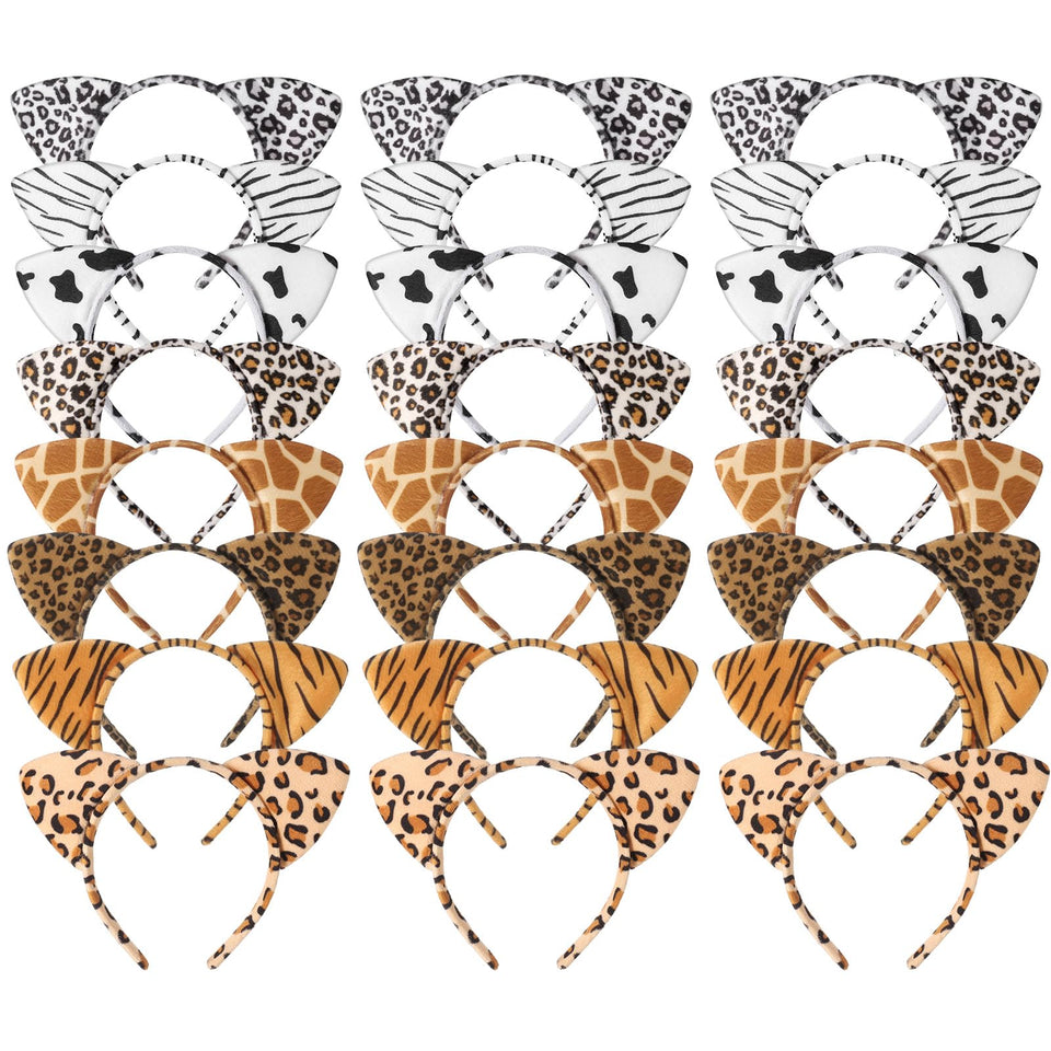 Hoemwarm cheetah ears headband for cosplay and jungle party fun.