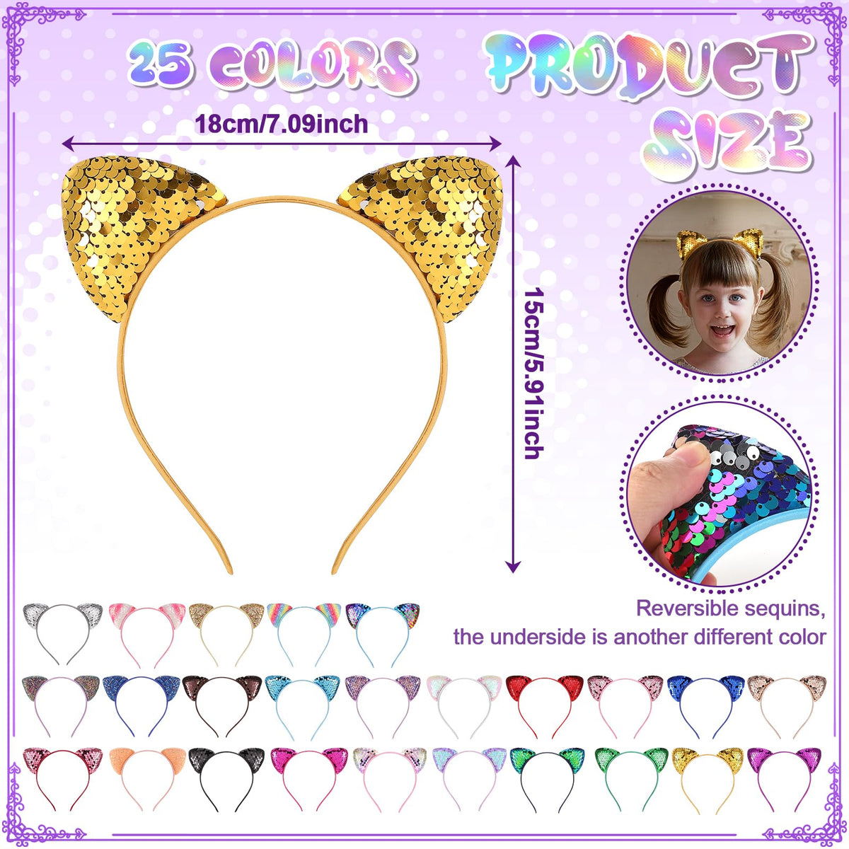 Hoemwarm colorful cat ear headbands variety perfect for daily wear and events.