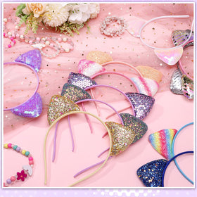 Hoemwarm cosplay cat ear headbands set for costumes and photo ops.