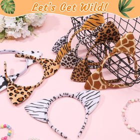 Hoemwarm tiger ears headband ideal for animal-themed events.