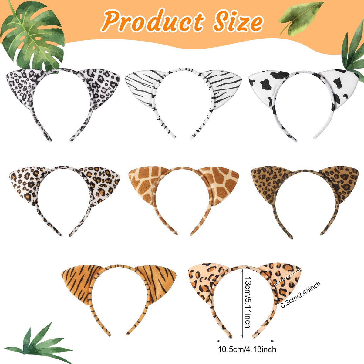 Hoemwarm zebra ears headband adds safari style to celebrations.