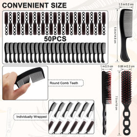 HOFASON bulk hair combs, individually wrapped for easy charity distribution.