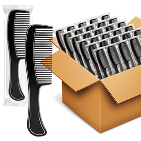HOFASON bulk hair combs, individually wrapped for clean storage and portability.