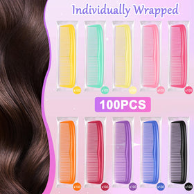 HOFASON colorful mini combs set with 10 colors for versatile styling.