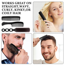 HOFASON compact hair brush size fits in small bags for on-the-go use.