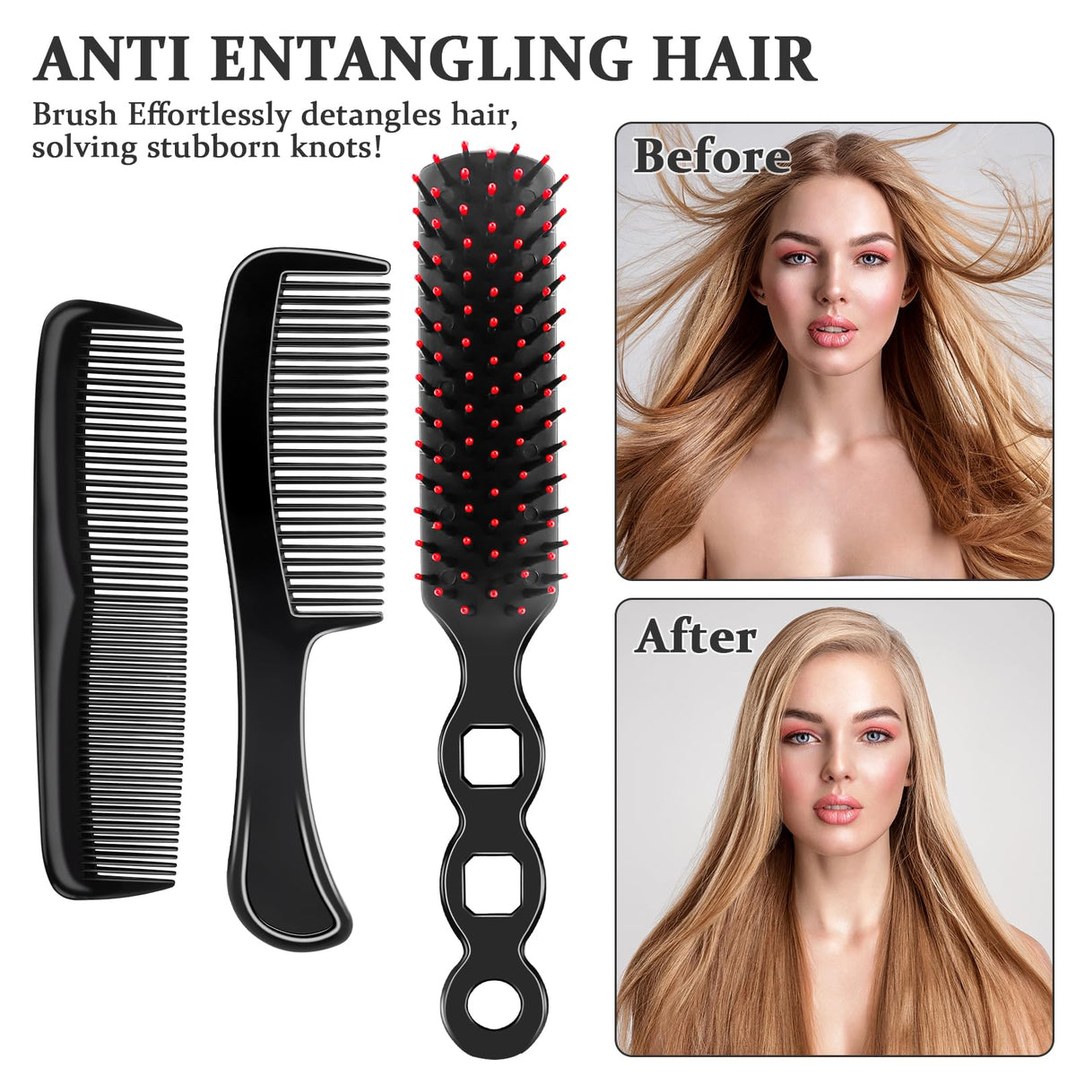 HOFASON fine-wide tooth combs for travel kits deliver precise grooming in compact packaging.