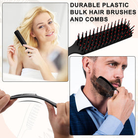 HOFASON hair brush closeup shows durable PP construction for daily detangling.