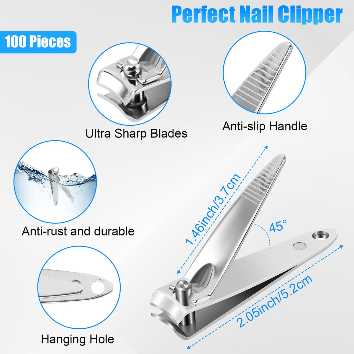 HOFASON compact 2-inch clippers shown for easy storage and quick touch-ups