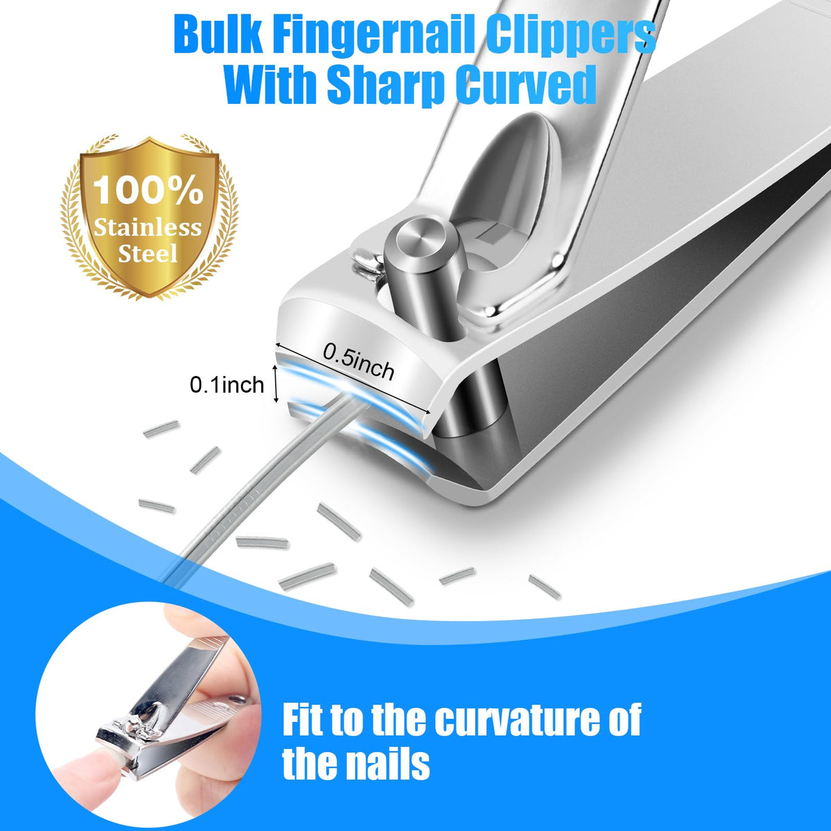 HOFASON clippers with keychain hole, ideal for attaching to keys