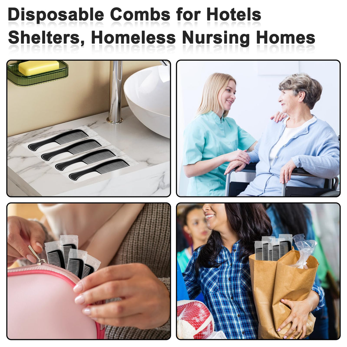 HOFASON portable hair comb for travel and quick touch-ups.