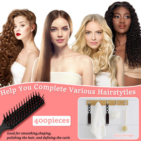 HOFASON disposable travel hair brush in red and black, ideal for shelters.