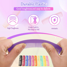 HOFASON two-design combs offer wide and dense teeth options.
